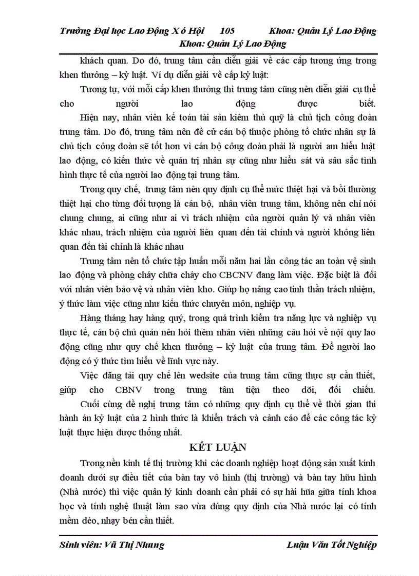 image for page Thực trạng thực hiện quy chế khen thưởng- kỷ luật lao động tại Trung tâm thương mại Biti’s Miền Bắc