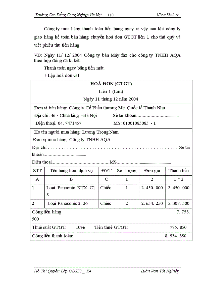 image for page Tổ chức công tác kế toán bán hàng và xác định kết quả kinh doanh bán hàng tại công ty CPTM Quốc Tế Thành Như