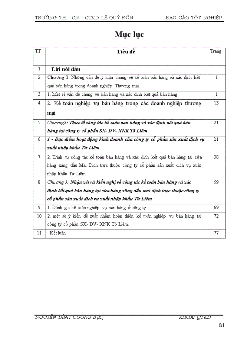image for page Hoàn thiện kế toán nghiệp vụ bán và xác định kết quả bán hàng ở công ty cổ phần sản xuất dịch vụ xuất nhập khẩu Từ Liêm