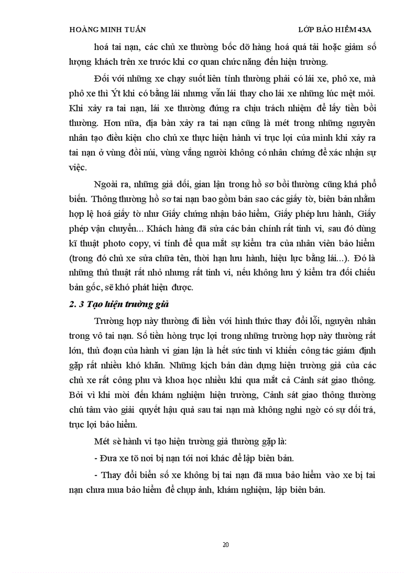 image for page Một số biện pháp chống trục lợi bảo hiểm trong lĩnh vực bảo hiểm vật chất xe cơ giới hiện nay ở công ty bảo hiểm PJICO