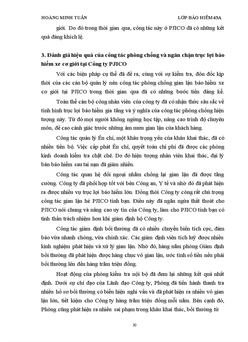 image for page Một số biện pháp chống trục lợi bảo hiểm trong lĩnh vực bảo hiểm vật chất xe cơ giới hiện nay ở công ty bảo hiểm PJICO