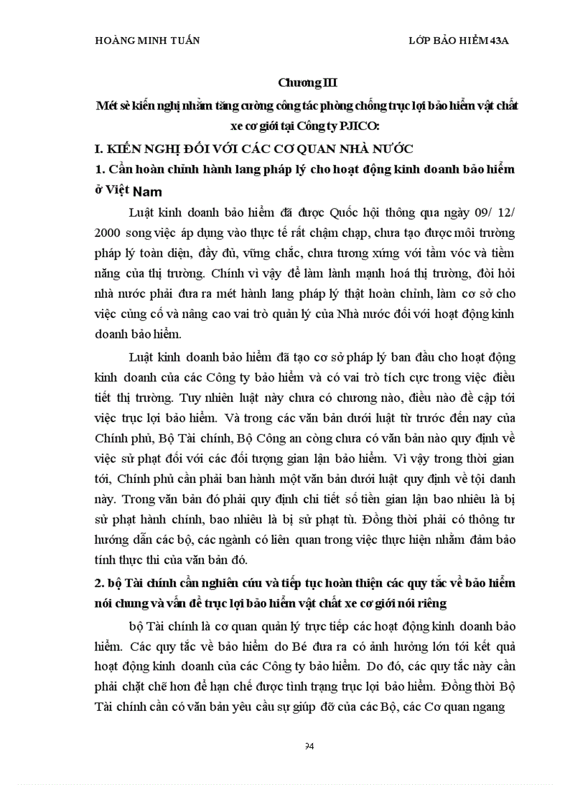 image for page Một số biện pháp chống trục lợi bảo hiểm trong lĩnh vực bảo hiểm vật chất xe cơ giới hiện nay ở công ty bảo hiểm PJICO