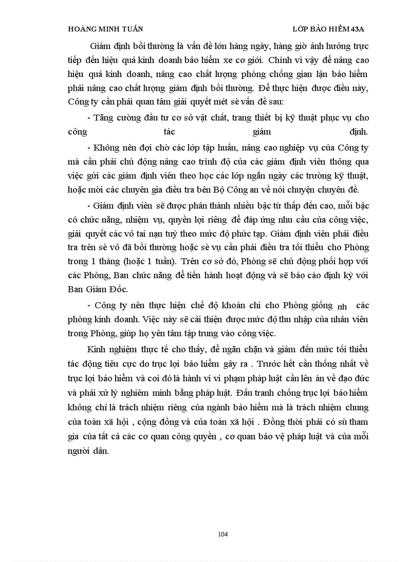 image for page Một số biện pháp chống trục lợi bảo hiểm trong lĩnh vực bảo hiểm vật chất xe cơ giới hiện nay ở công ty bảo hiểm PJICO