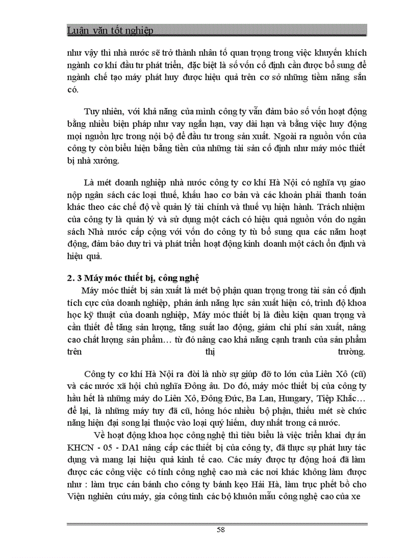 image for page Một số giải pháp nhằm góp phần nâng cao khả năng cạnh tranh của Công ty Cơ khí Hà nội