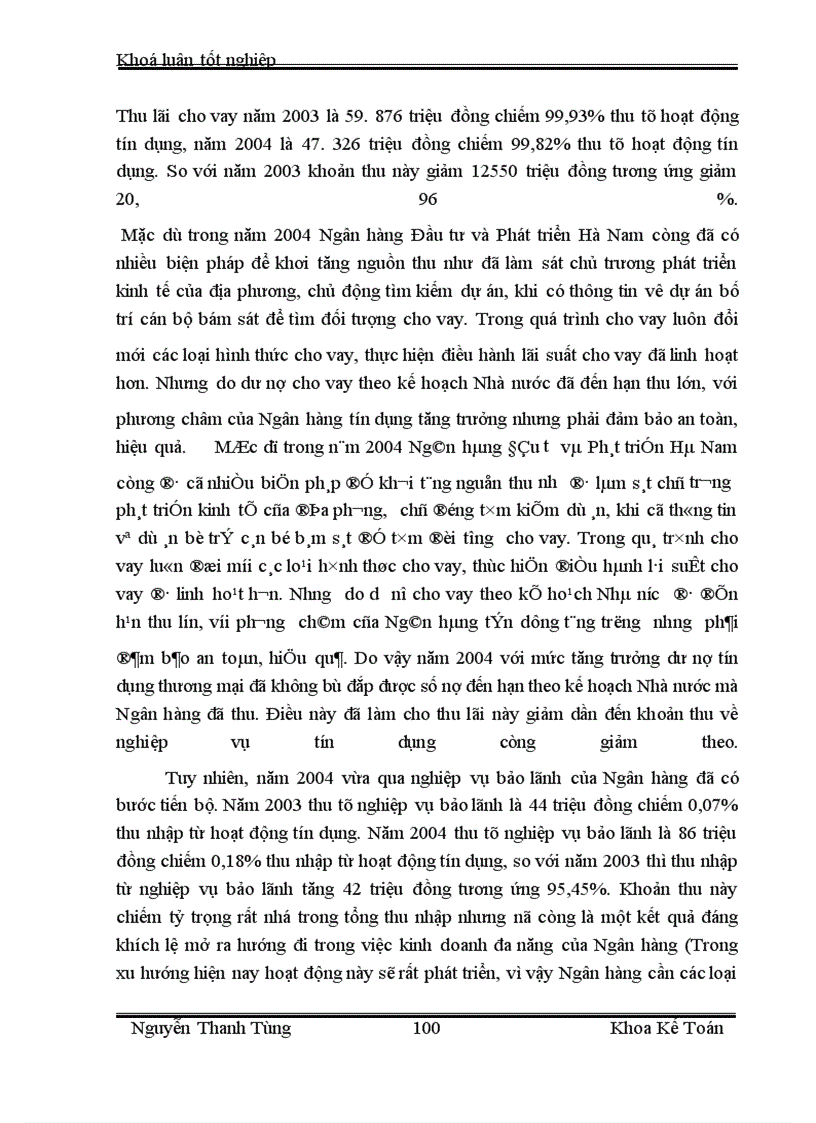 image for page Một số giải pháp nhằm tăng thu nhập, giảm chi phí và nâng cao hiệu quả kinh doanh tại Ngân hàng Đầu tư và Phát triển Hà Nam