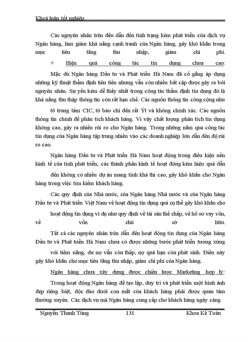 image for page Một số giải pháp nhằm tăng thu nhập, giảm chi phí và nâng cao hiệu quả kinh doanh tại Ngân hàng Đầu tư và Phát triển Hà Nam