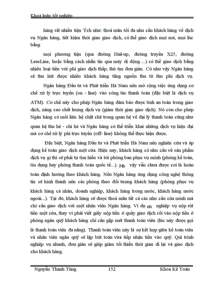 image for page Một số giải pháp nhằm tăng thu nhập, giảm chi phí và nâng cao hiệu quả kinh doanh tại Ngân hàng Đầu tư và Phát triển Hà Nam