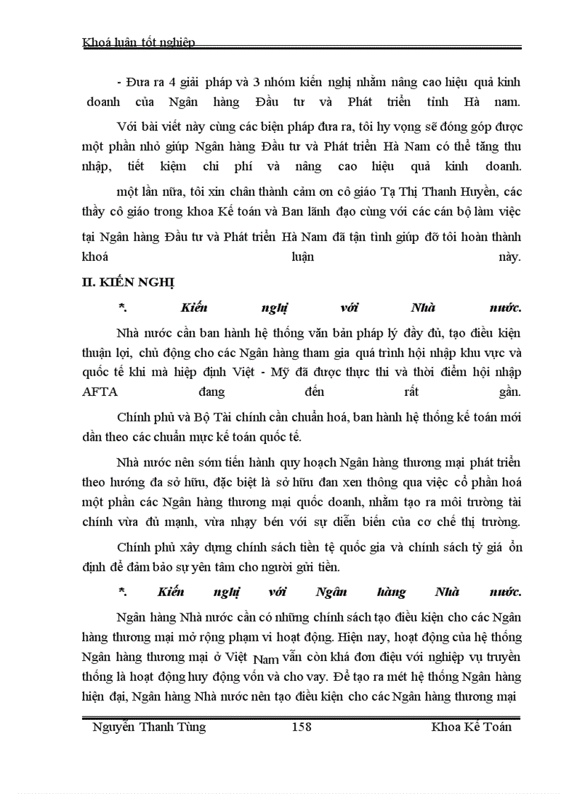image for page Một số giải pháp nhằm tăng thu nhập, giảm chi phí và nâng cao hiệu quả kinh doanh tại Ngân hàng Đầu tư và Phát triển Hà Nam