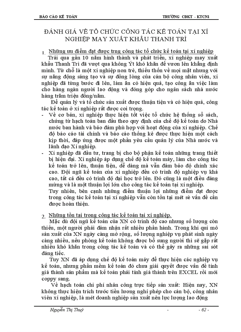 image for page Báo cáo công tác kế toán tổng hợp tại xí nghiệp may xuất khẩu Thanh Trì