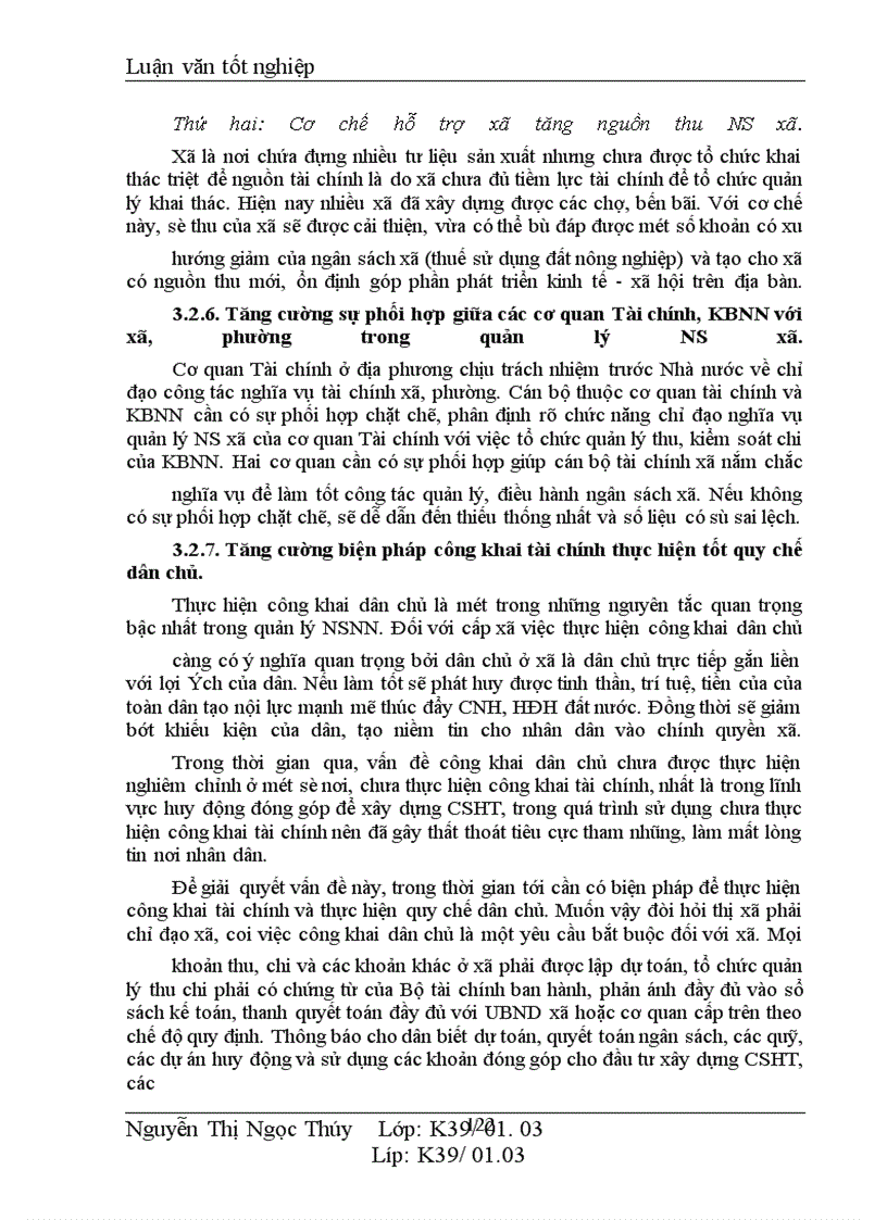 image for page Một số giải pháp nhằm tăng cường công tác quản lý ngân sách xã trên địa bàn thị xã Hà Đông, tỉnh Hà Tây .