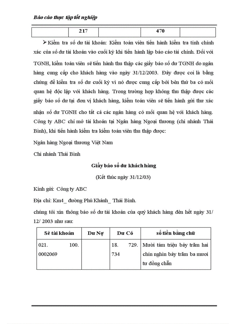 image for page Trình tự kiểm toán Vốn bằng tiền trong kiểm toán BCTC thực hiện tại công ty kiểm toán VAE