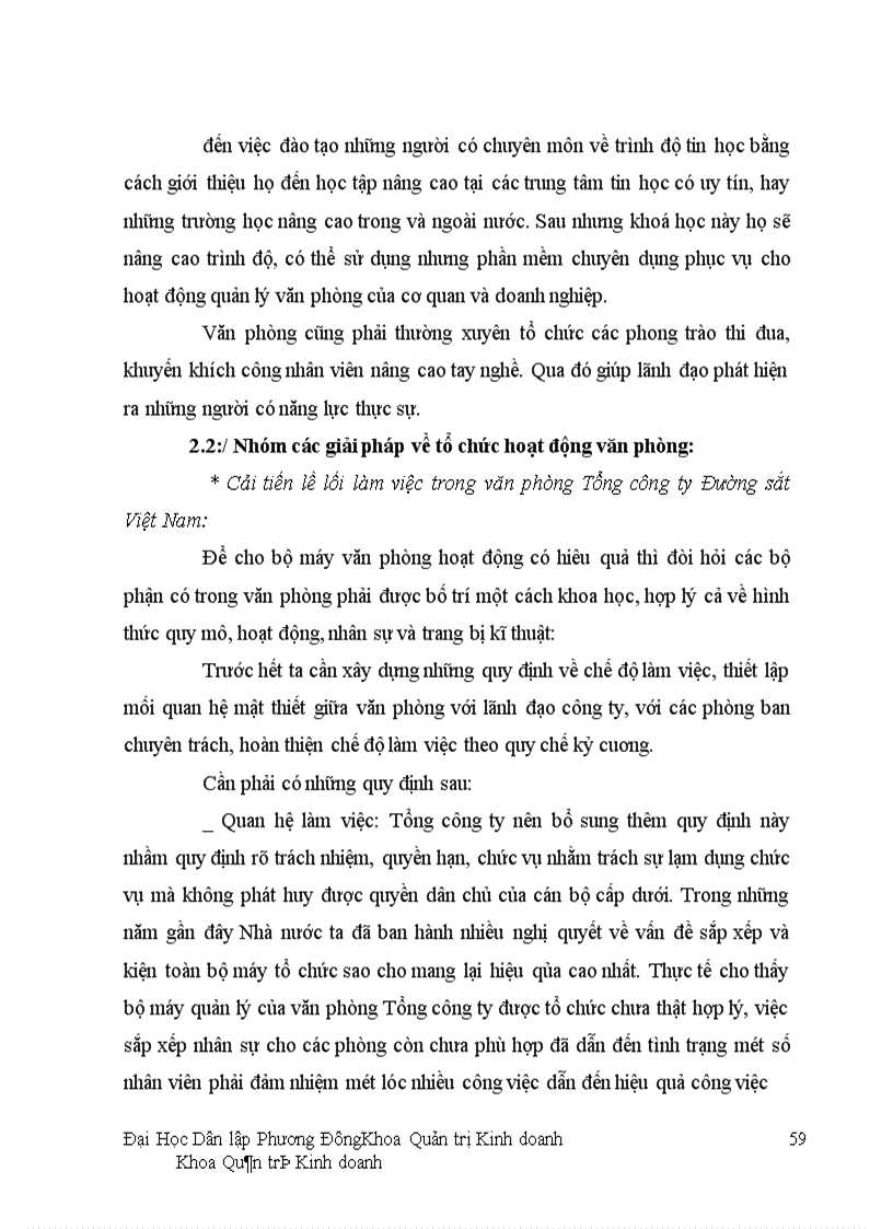 image for page Một số giải pháp nhằm nâng cao hiệu quả hoạt động văn phòng Tổng công ty Đường sắt Việt Nam