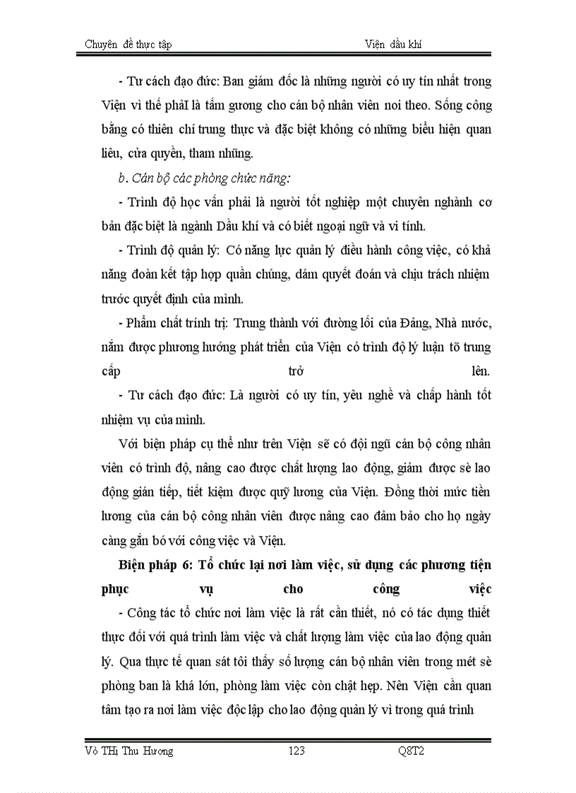 image for page Thực trạng cơ cấu bộ máy quản lý trong viện dầu khí