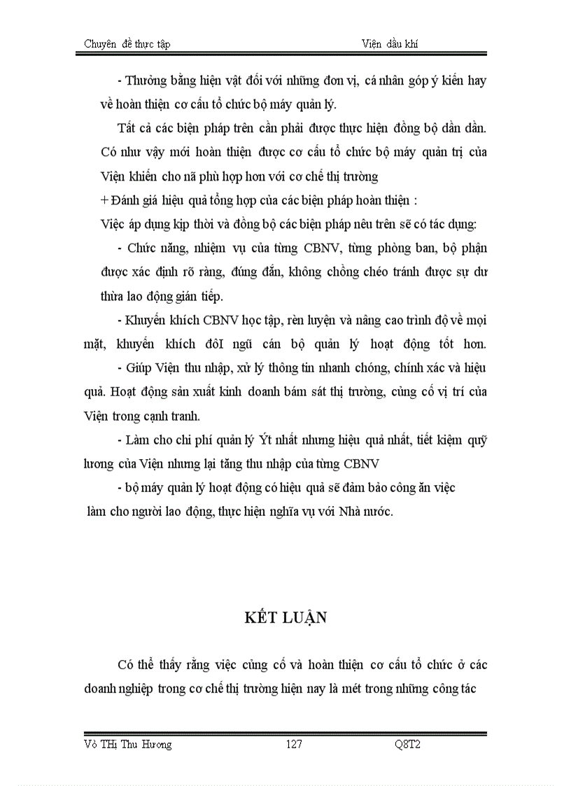 image for page Thực trạng cơ cấu bộ máy quản lý trong viện dầu khí