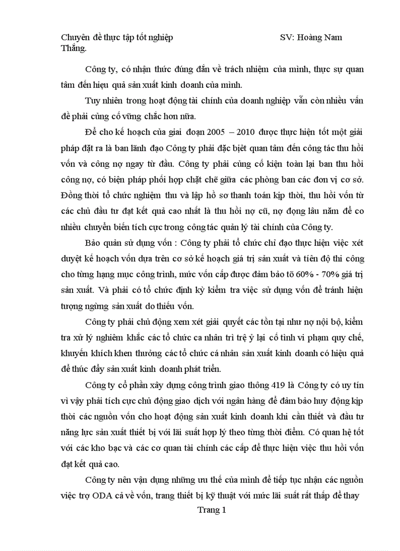 image for page Chiến lược kinh doanh của Công ty cổ phần xây dựng công trình giao thông 419