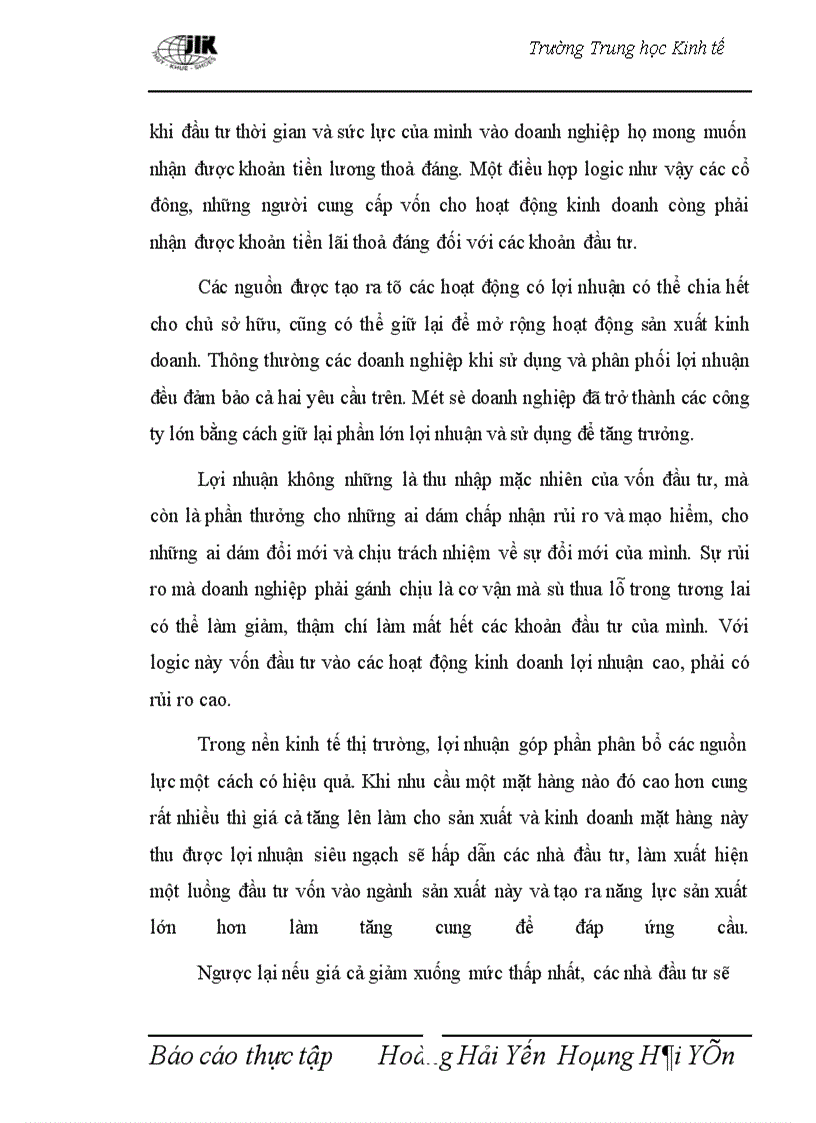 image for page Thực trạng về lợi nhuận của Công ty giầy Thụy khuê.