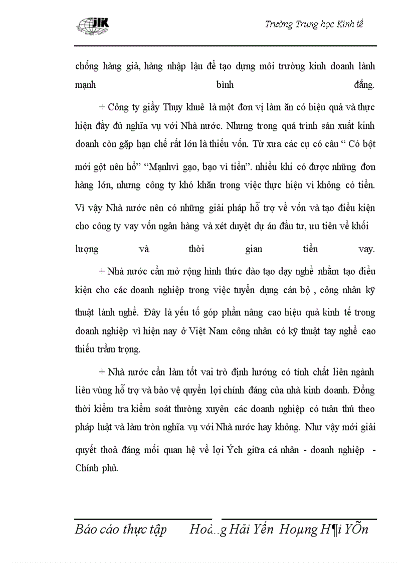 image for page Thực trạng về lợi nhuận của Công ty giầy Thụy khuê.