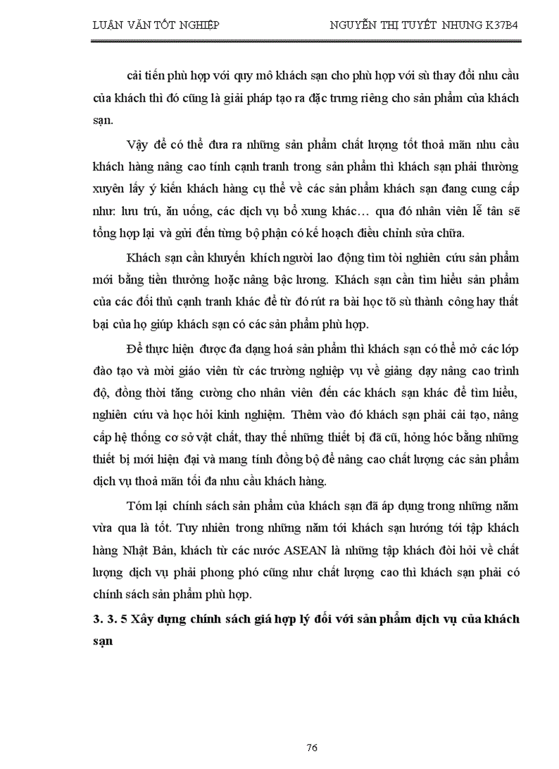 image for page Giải pháp nhằm nâng cao sức cạnh tranh của khách sạn Bảo Sơn