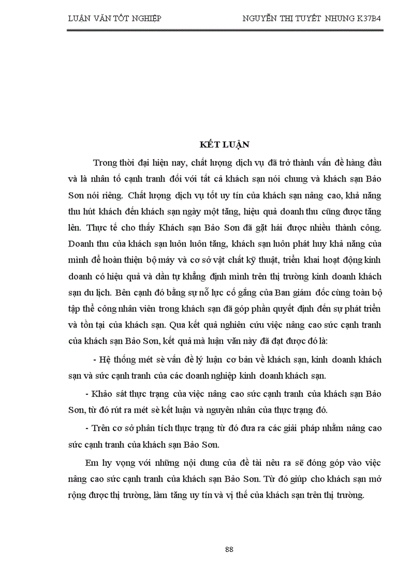 image for page Giải pháp nhằm nâng cao sức cạnh tranh của khách sạn Bảo Sơn