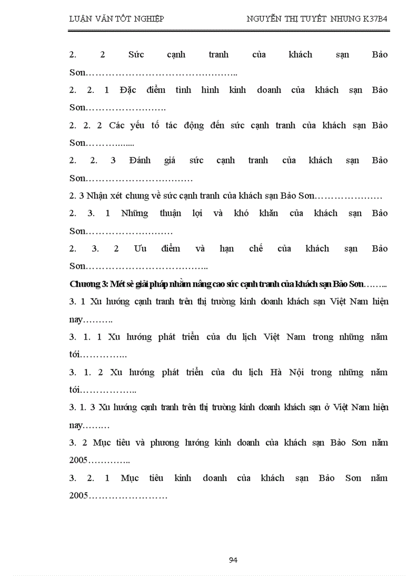 image for page Giải pháp nhằm nâng cao sức cạnh tranh của khách sạn Bảo Sơn