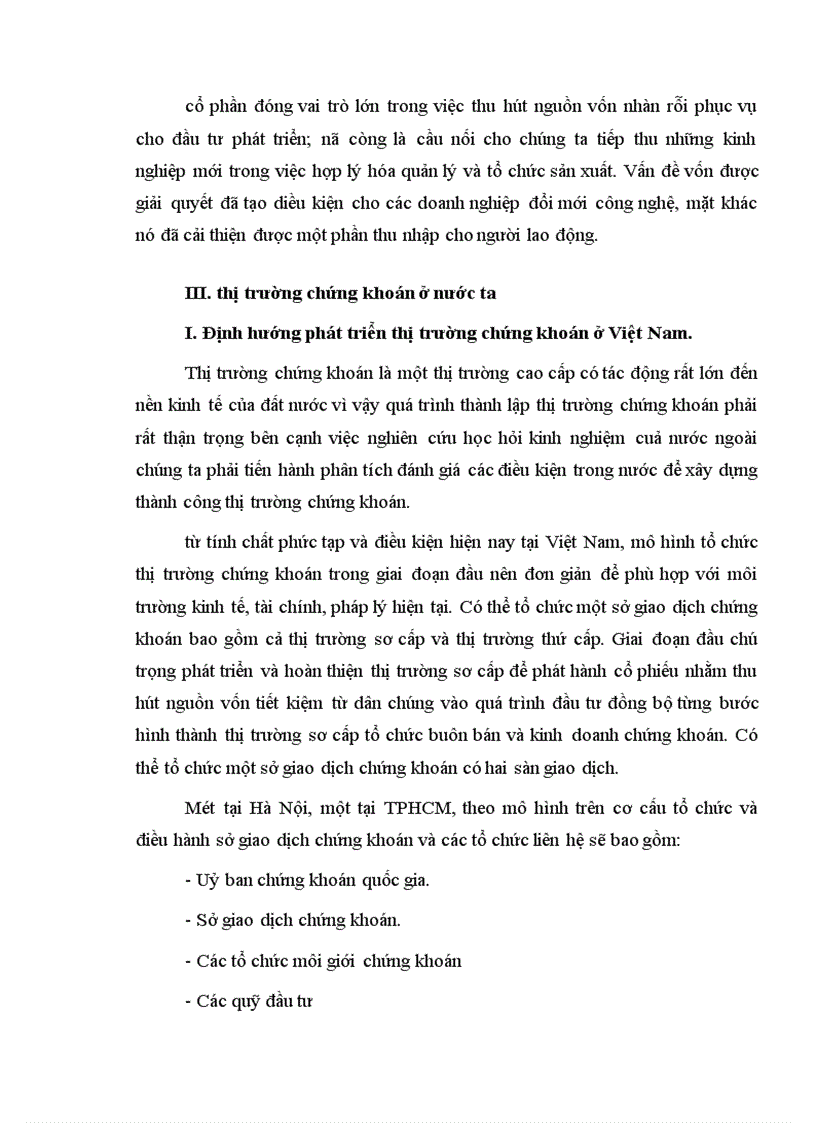 image for page Quá trình cổ phần hoá và định hướng phát triển thị trường chứng khoán ở Việt Nam trong thời gian qua và một số giải pháp và ý nghĩa