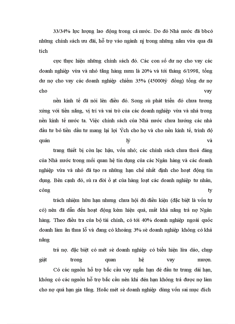 image for page Hoạt Động Tín Dụng trong các Ngân Hàng Thương Mại - Nhìn từ góc đọ rủi ro Tín Dụng - Thực trạng và giải pháp ở Việt Nam hiện nay.