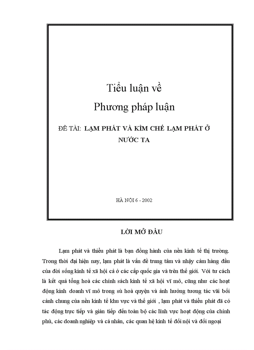 image for page Lạm phát và kìm chế lạm phát ở nước ta