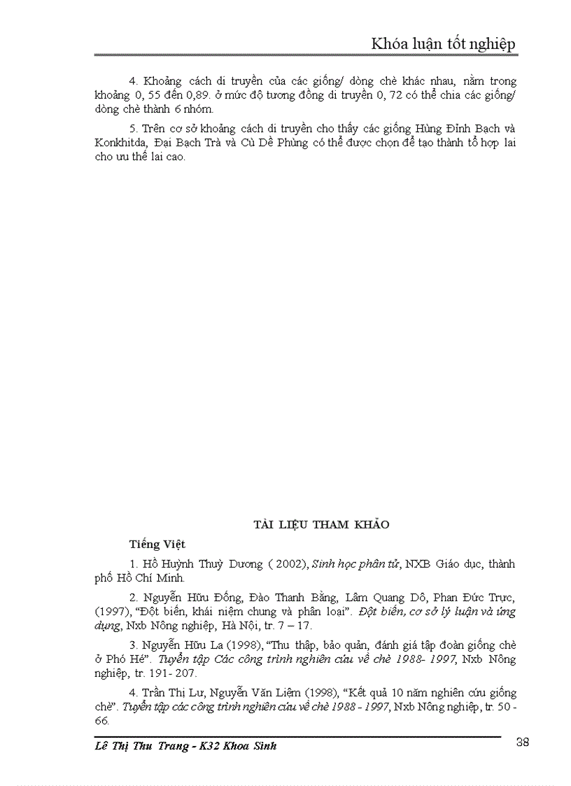 image for page Nghiên cứu đa dạng di truyền các giống/ dòng chè thu thập ở Việt Nam