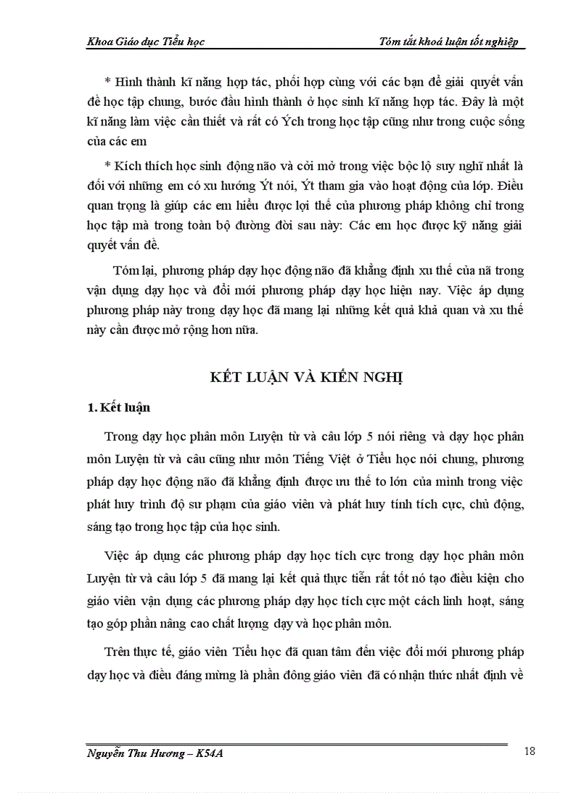 image for page Nghiên cứu việc vận dụng phương pháp dạy học động não trong phân môn Luyện từ và câu lớp 5 ở Tiểu học