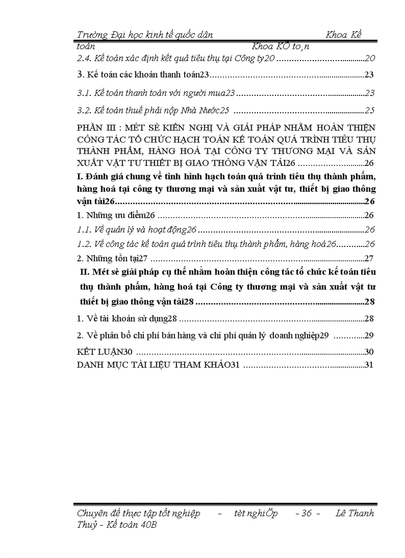 image for page Hoàn thiện công tác tổ chức hạch toán kế toán quá trình tiêu thụ thành phẩm, hàng hoá với việc nâng cao hiệu quả kinh doanh tại Công ty thương mại và sản xuất vật tư thiết bị giao thông vận tải