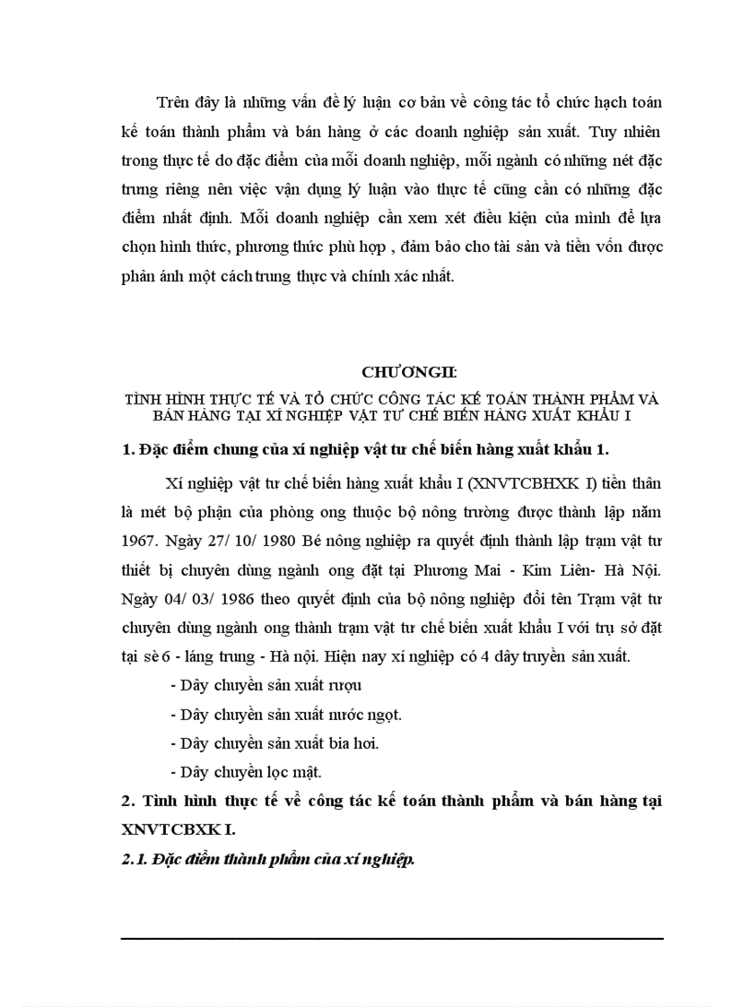image for page Kế toán thành phẩm và bán hành tại xí nghiệp vật tư chế biến hàng xuất khẩu I