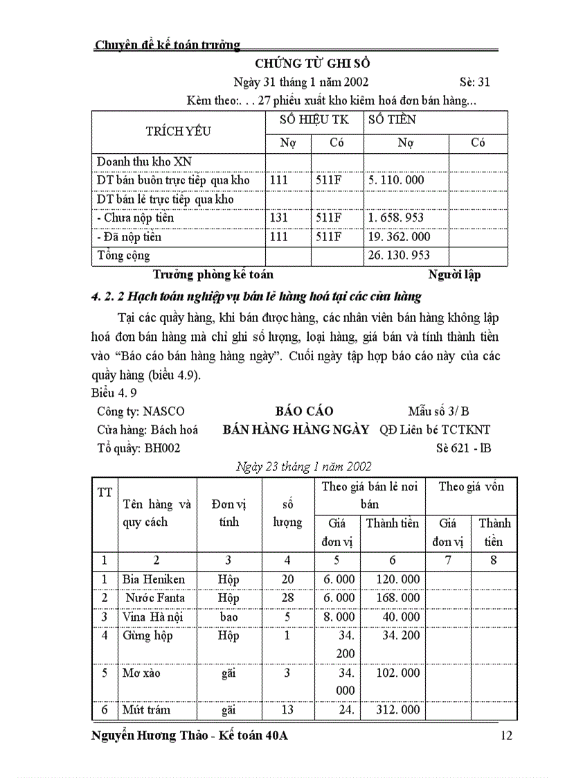 image for page Hoàn thiện kế toán bán hàng và xác địng kết quả bán hàng tại Xí nghiệp Thương mại thuộc Công ty dịch vụ hàng không Nội Bài