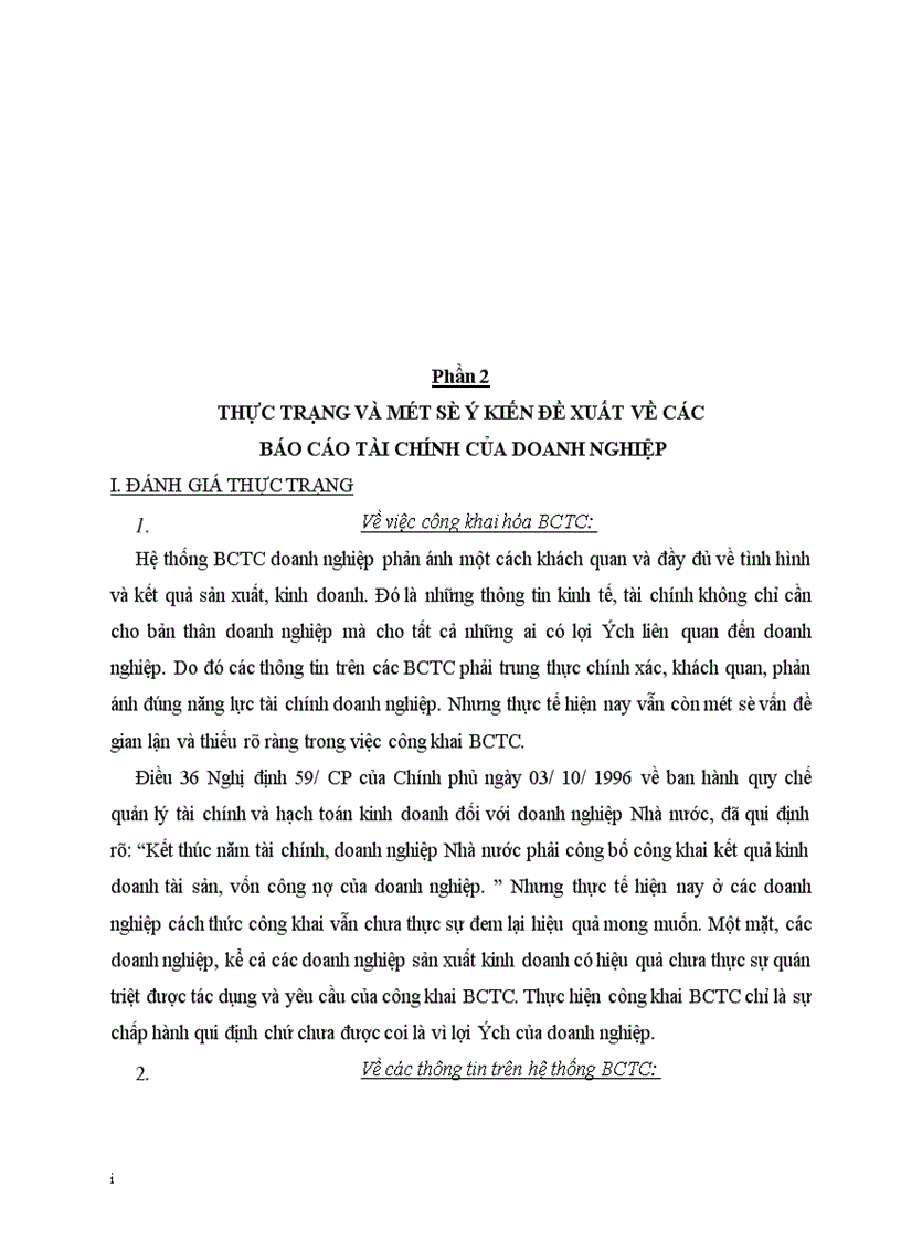 image for page Một số giảj pháp hoàn thiện việc lập và phân tích Báo cáo tài chính trong các doanh nghiệp