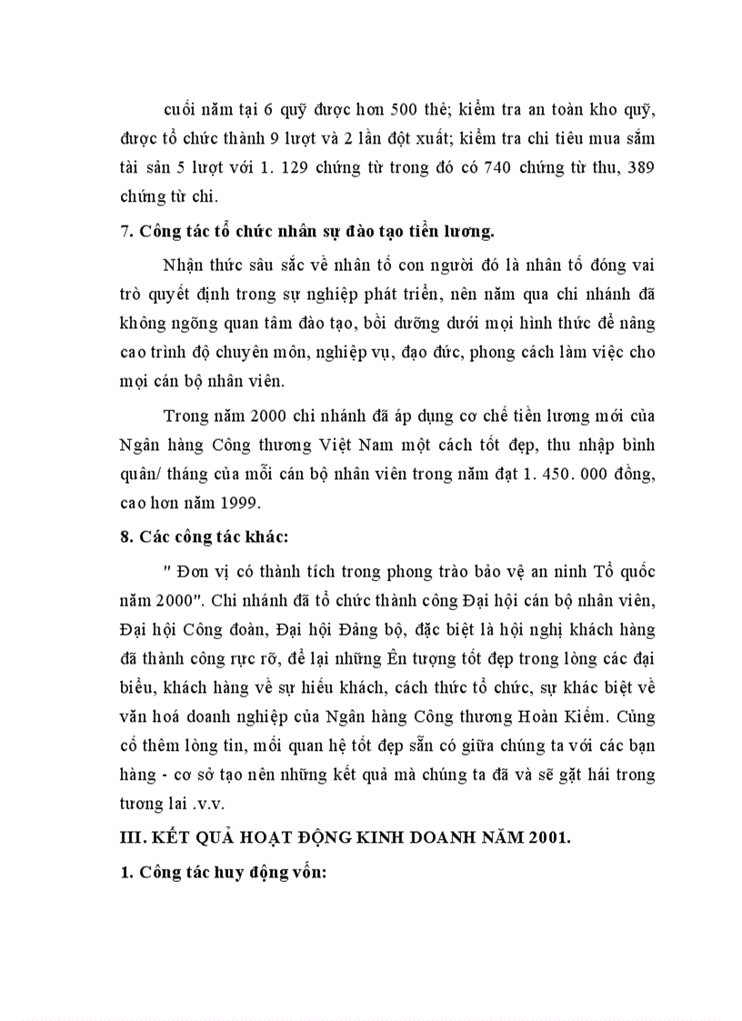 image for page Tổng hợp về tình hình hoạt động của Ngân hàng công thương hoàn Kiếm