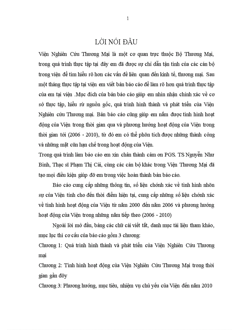 image for page Tình hình hoạt động của Viện Nghiên Cứu Thương Mại trong thời gian gần đây