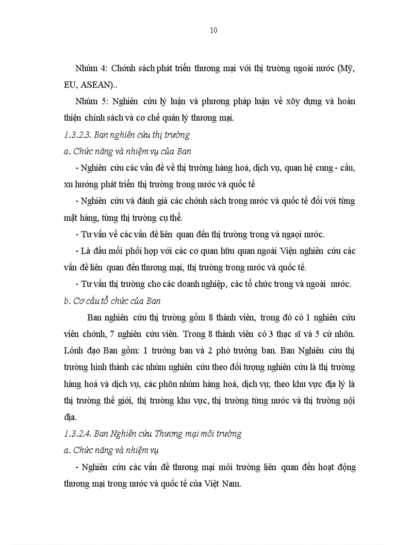 image for page Tình hình hoạt động của Viện Nghiên Cứu Thương Mại trong thời gian gần đây