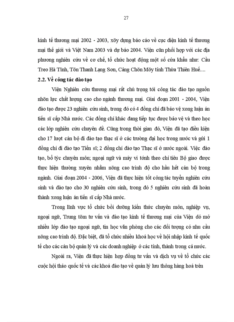 image for page Tình hình hoạt động của Viện Nghiên Cứu Thương Mại trong thời gian gần đây