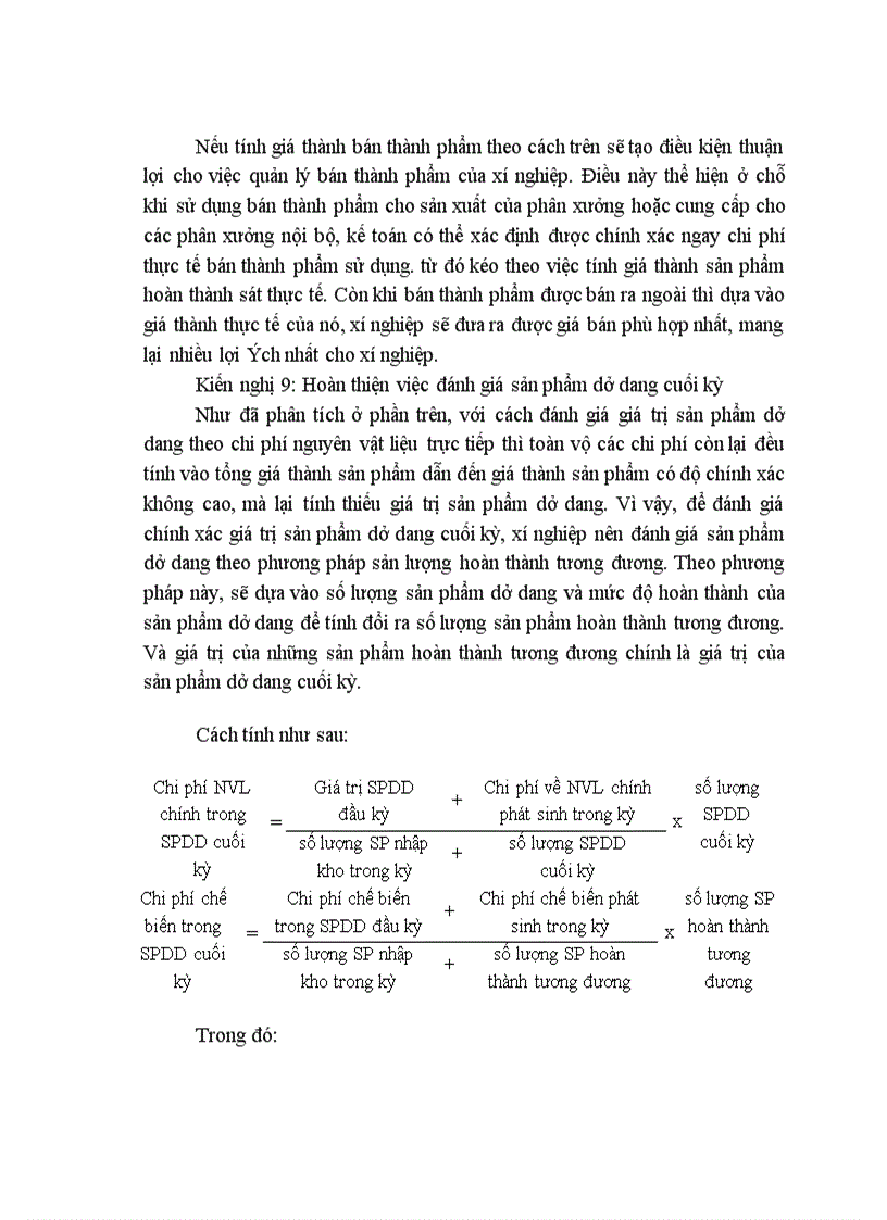 image for page Kế toán tập hợp chi phí sản xuất và tính giá thành sản phẩm ở xí nghiệp cơ khí Bình Minh