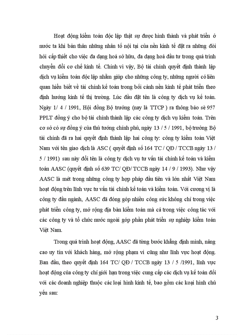 Chức năng nhiệm vụ và phạm vi hoạt động của Công ty dịch vụ tư vấn tài chính, kế toán và kiểm toán AASC