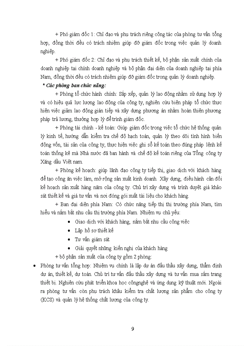 image for page Phân tích tình hình tổ chức bộ máy kế toán và công tác kế toán của công ty Tư Vấn Xây Dựng Dầu Khí Petrolimex