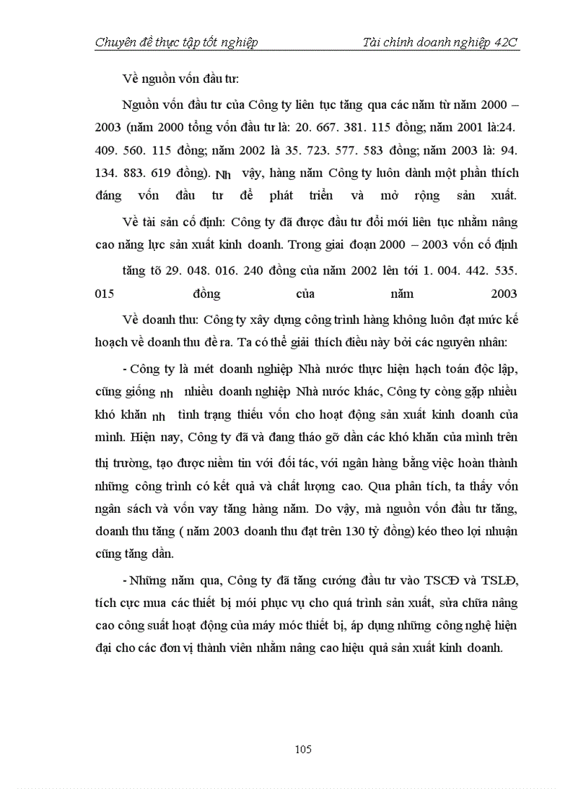 image for page Thực trạng sử dụng vốn tại Công ty xây dựng công trình hàng không