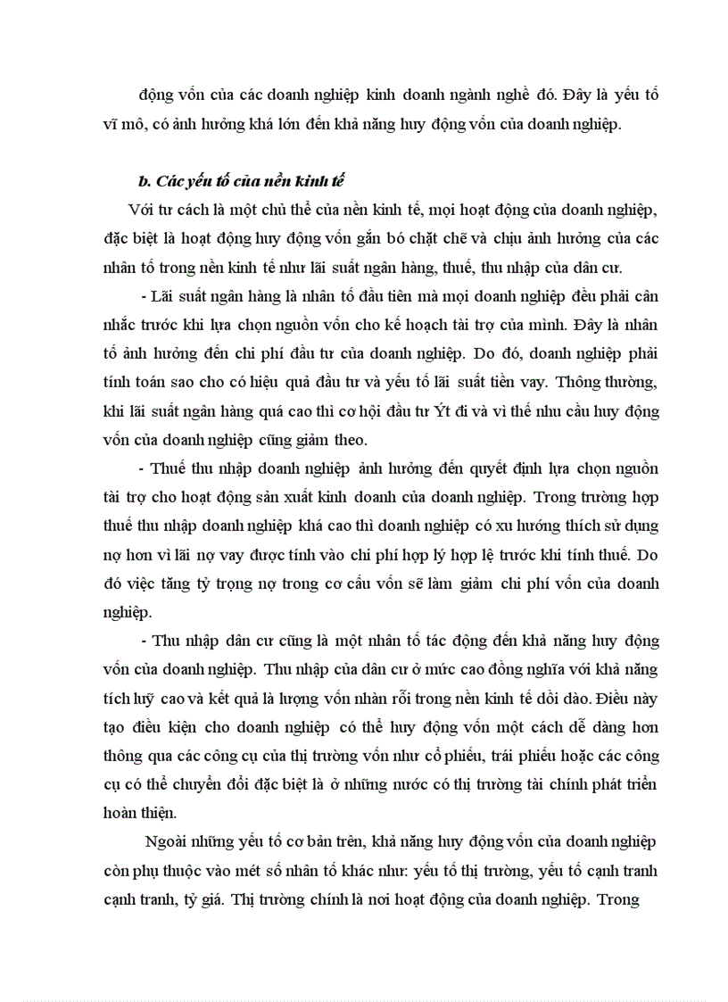 image for page Huy động vốn ở Công Ty Cổ Phần phát triển Thương Mại và du lịch Ngôi Sao