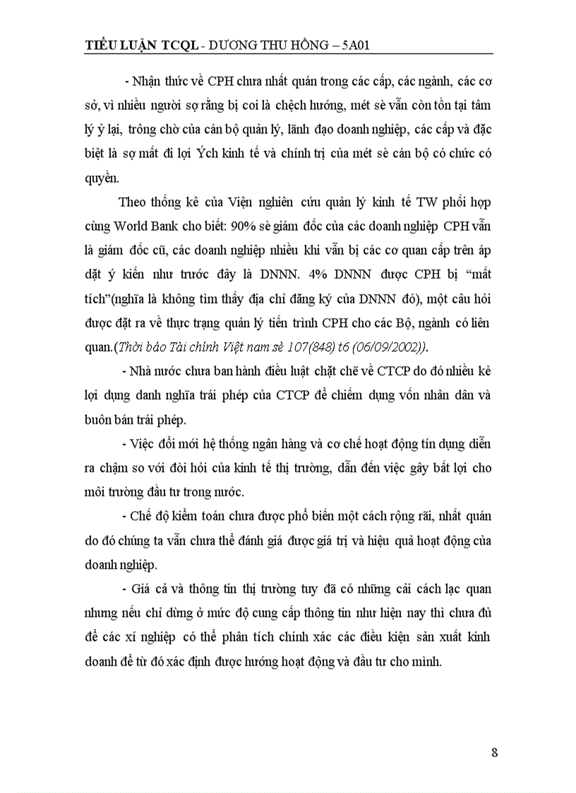 image for page Cổ phần hoá doanh nghiệp Nhà nước ở Việt nam -Giải pháp để đẩy mạnh tiến trình cổ phần hoá.