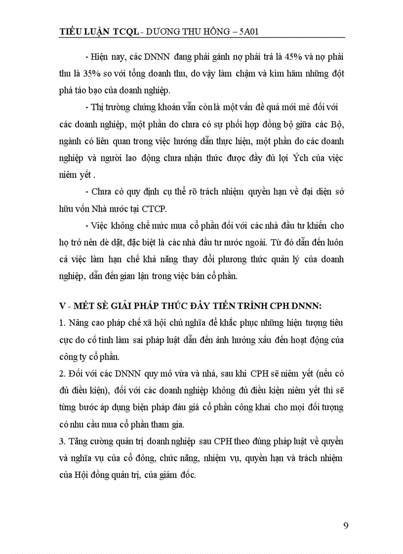 image for page Cổ phần hoá doanh nghiệp Nhà nước ở Việt nam -Giải pháp để đẩy mạnh tiến trình cổ phần hoá.