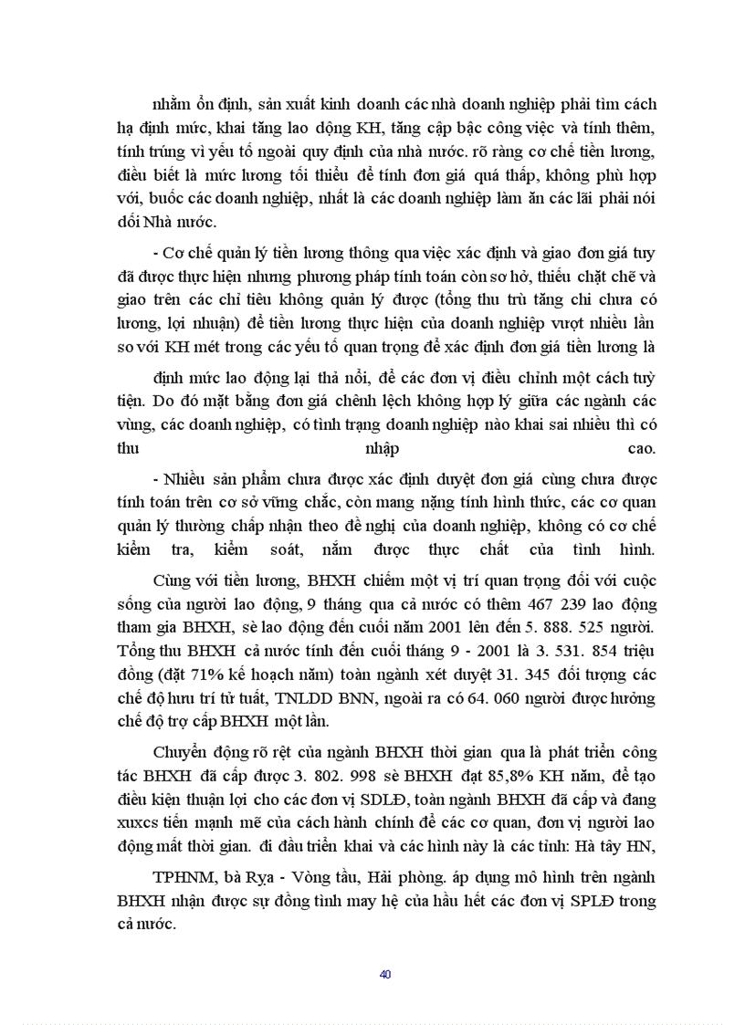 image for page Thực trạng, thực hiên chế độ tiền lương, BHXH