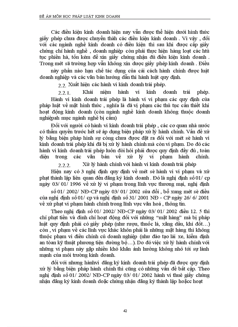 image for page Một số vấn đề pháp lý về ngành nghề kinh doanh trong chế độ đăng ký kinh doanh theo luật doanh nghiệp
