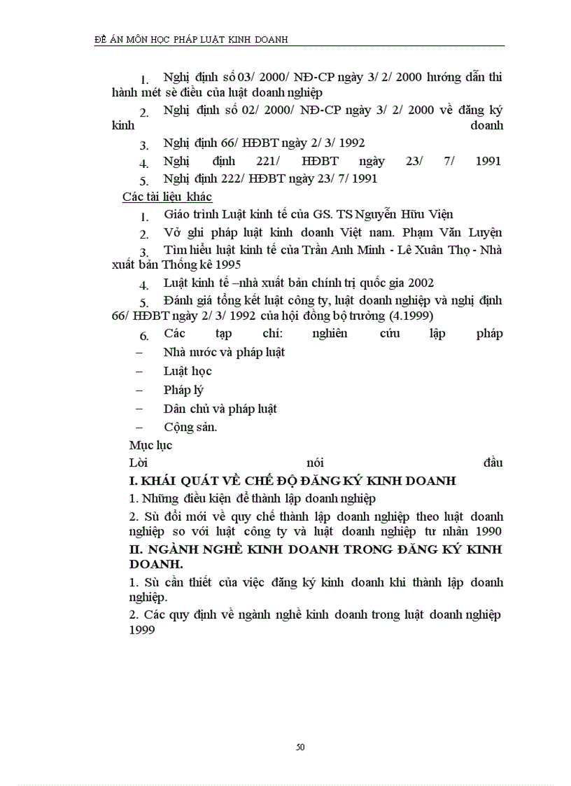 image for page Một số vấn đề pháp lý về ngành nghề kinh doanh trong chế độ đăng ký kinh doanh theo luật doanh nghiệp