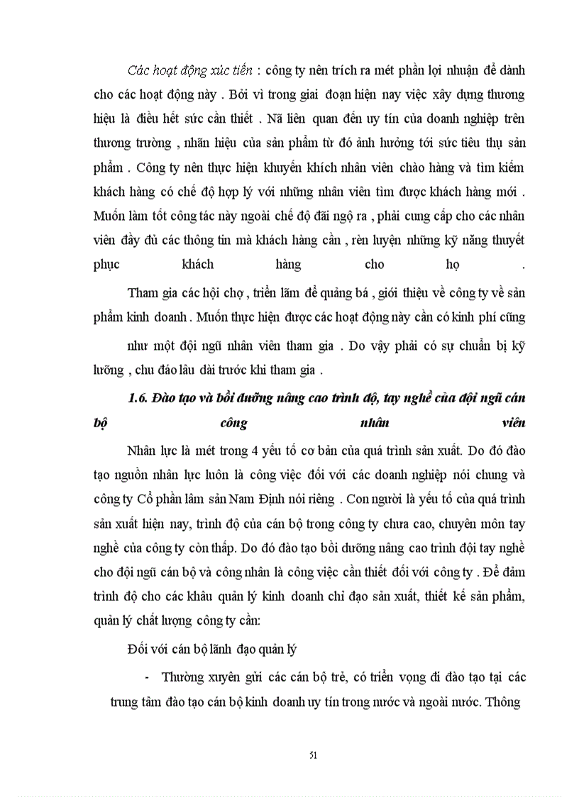 image for page Những biện pháp chủ yếu nhằm duy trì và mở rộng thị trường tiêu thụ sản phẩm ở công ty Cổ phần lâm sản Nam Định