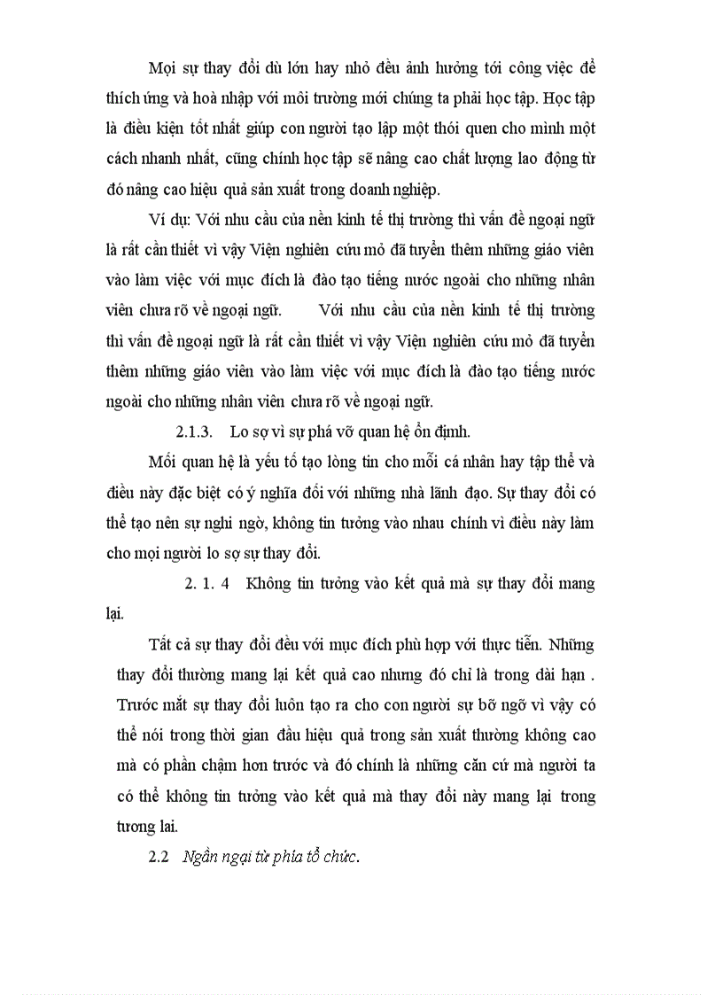 image for page Ảnh hưởng của sự thay đổi ở từng cá nhân đến sự thay đổi trong quản lý và kinh doanh của doanh nghiệp