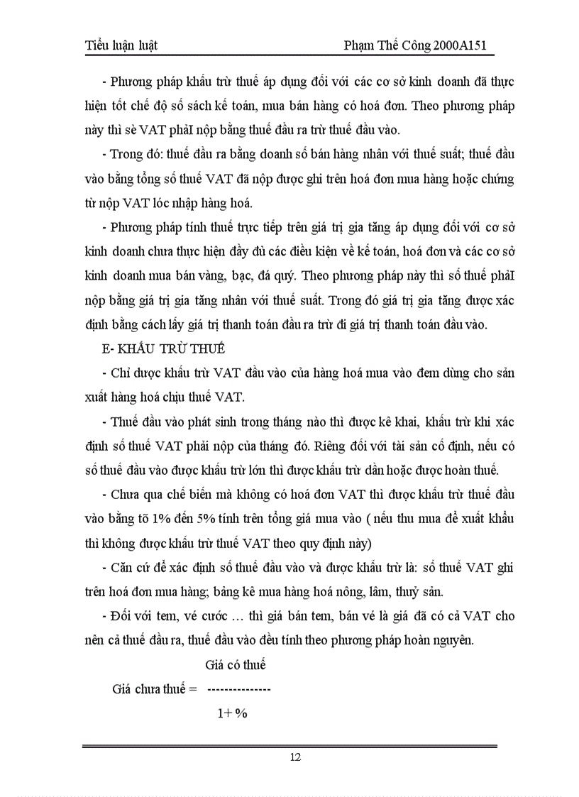 image for page Các bộ phận hợp thành một sắc thuế . Hiện nay có mấy sắc thuế. Trình bầy tóm tắt nội dung thuế VAT, thuế thu nhập doanh nghiệp